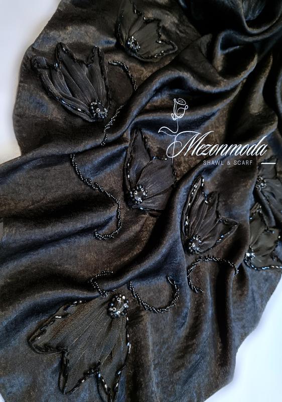 روسری مجلسی کارشده