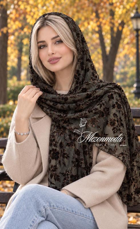 شال مخمل پاییزه