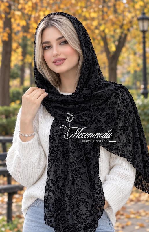 شال مخمل پاییزه