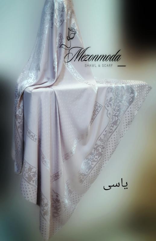 روسری حریر گل برجسته 
