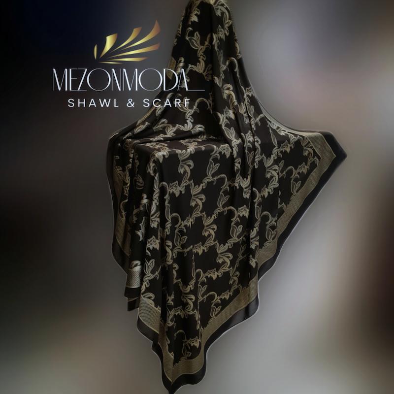 روسری مشکی طلایی ترک