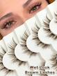 مژه قهوه ای خیس