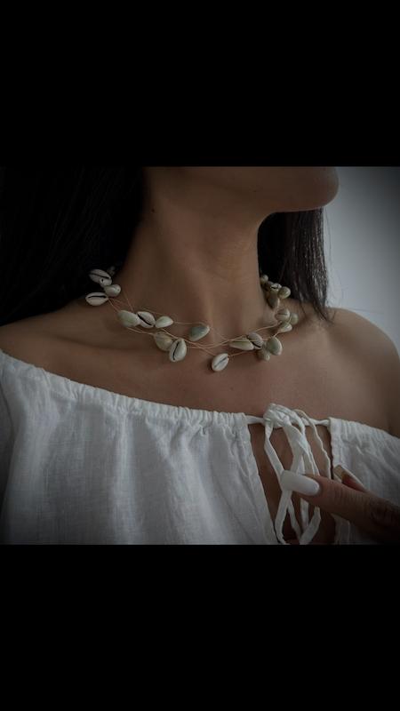 گردنبند صدف طبیعی