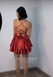پیراهن ساتن دامن چین دار👗
