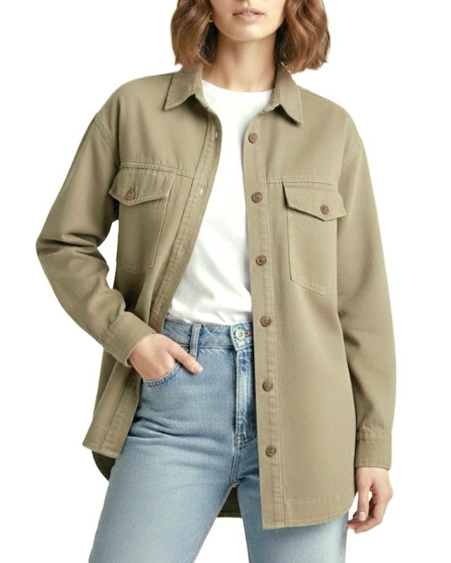 شومیز کتان دوجیب