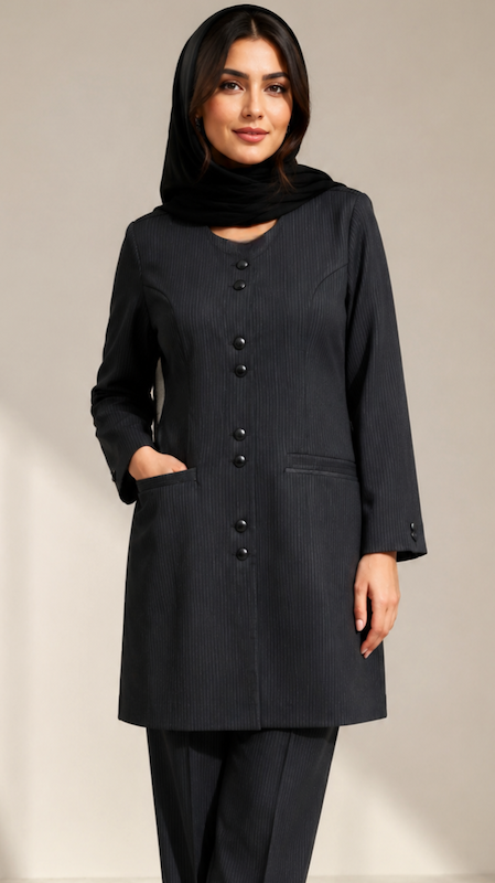 ست اداری یقه گرد