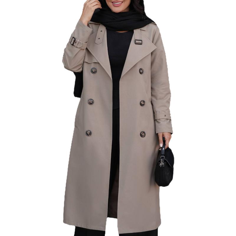 بارانی یقه سگک دار