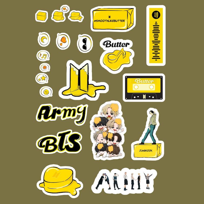 پک‌برچسب‌‌‌البوم‌باتر‌bts🧡