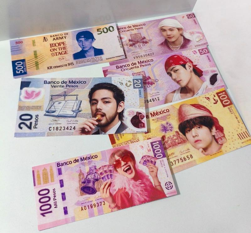 پوستر پول باطرح بی تی اس💸