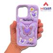 قاب گوشی آیفون فانتزی مدل پروانه میچان