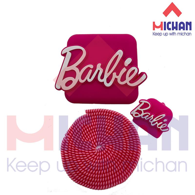 محافظ شارژر اپل  سه پین طرح barbie
