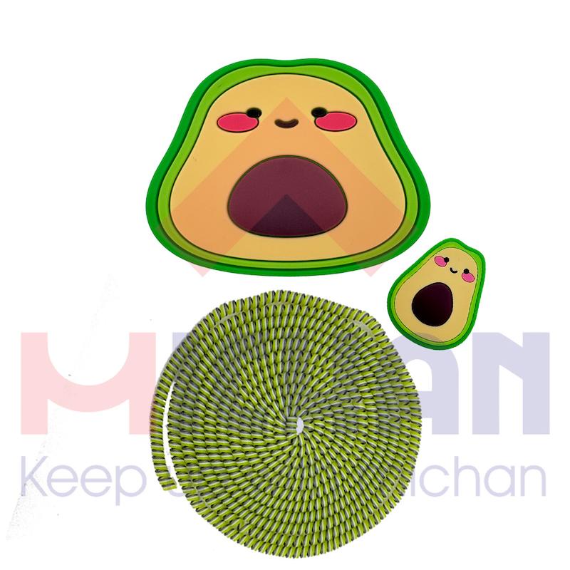 محافظ شارژر اپل  سه پین طرح avocado 