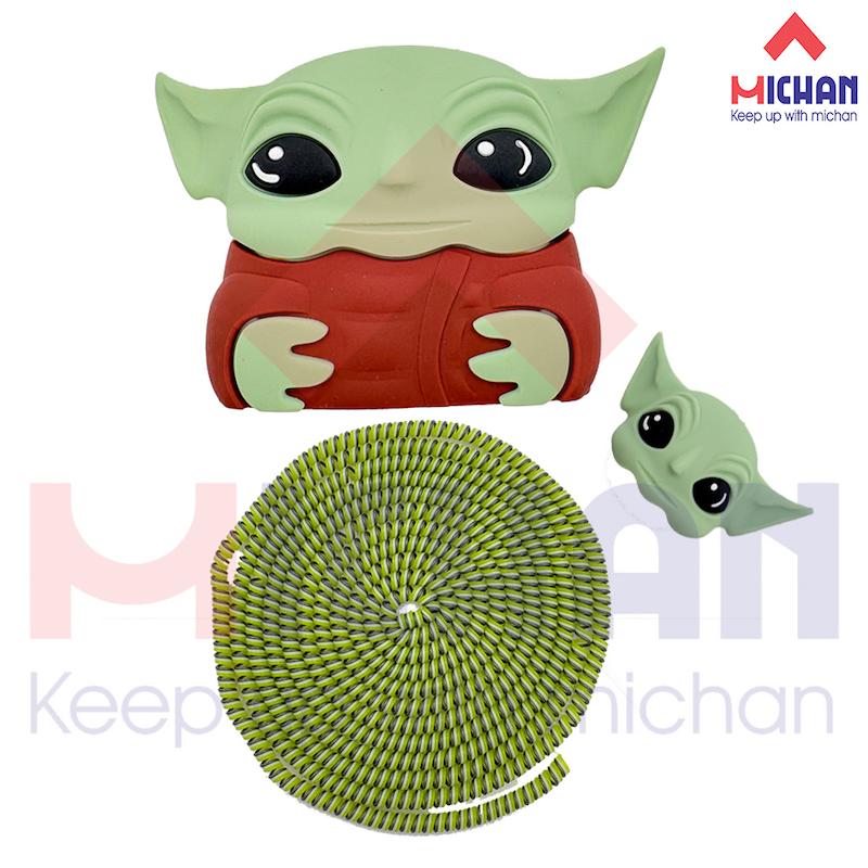 محافظ شارژر اپل  سه پین طرح  baby yoda