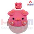 محافظ شارژر اپل  سه پین طرح piggy
