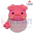 محافظ شارژر اپل  سه پین طرح piggy