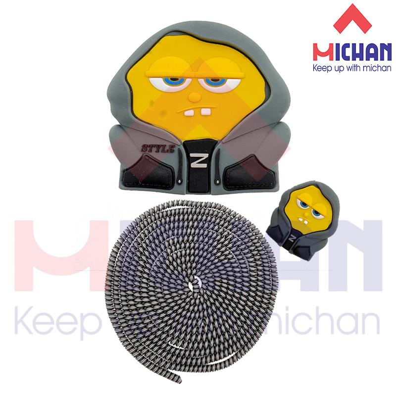 محافظ شارژر اپل  سه پین طرح sponge bob 