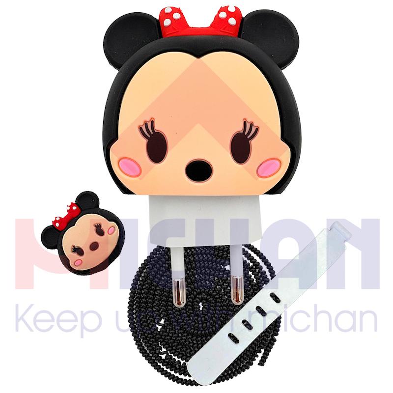 محافظ شارژر اپل  دو پین طرح micky