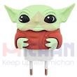محافظ شارژر اپل  دو پین طرح baby yoda