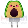 محافظ شارژر اپل  دو پین طرح avocado 