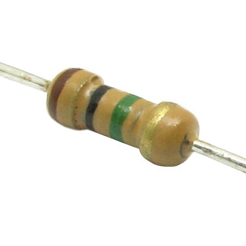 مقاومت 1 مگا اهم 1/4 وات 5 درصد ( بسته ده تایی ) کد(1173)
