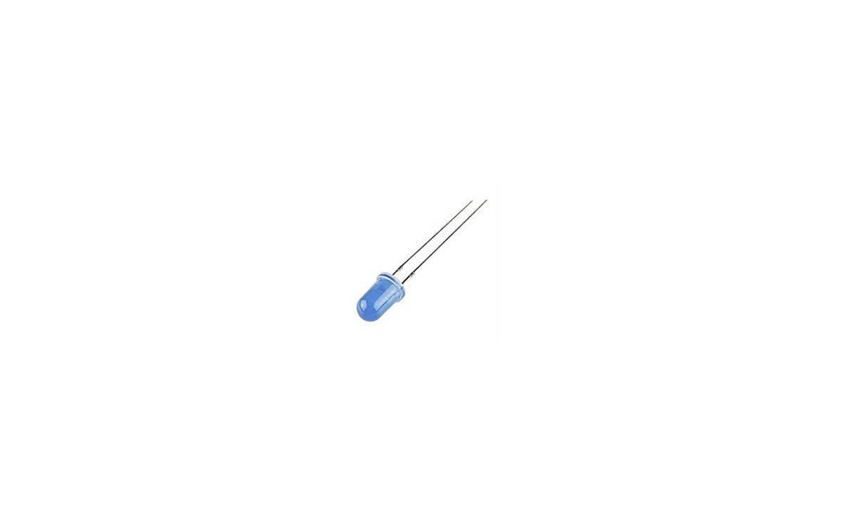 LED مات 5mm آبی (بسته ده تایی)  کد(1170)