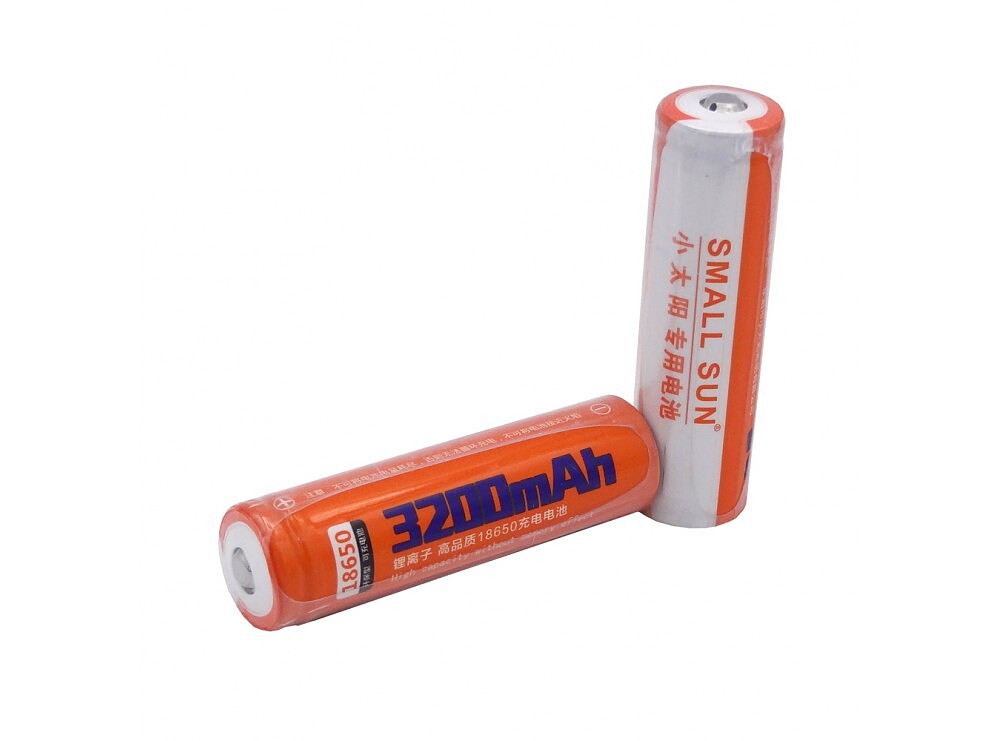 باتری لیتیوم یون 3.7v سایز 18650 3200mAh مارک Small Sun  کد(1240)