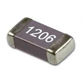 خازن 47 پیکوفاراد smd سایز 1206 ( بسته 5 تایی )  کد (1293)
