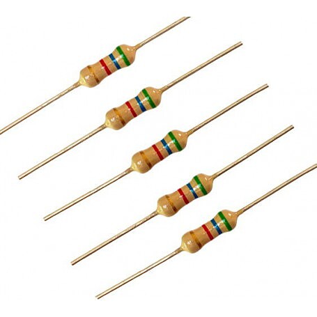 مقاومت 220 اهم 1/4 وات بسته (10 تایی )    کد (1314)