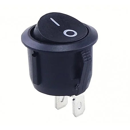 کلید راکر دوحالته گرد کوچک 14x12mm دو پایه   کد (1311)