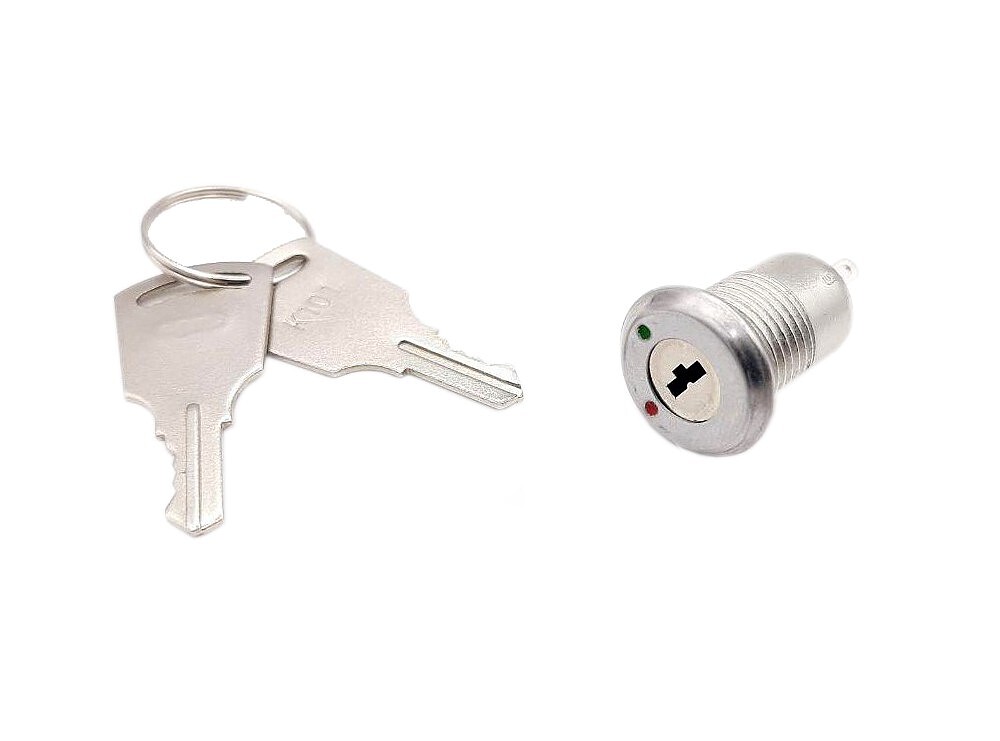 سوئیچ آلفا 2 حالته با کلید فلزی k101   کد (1323)