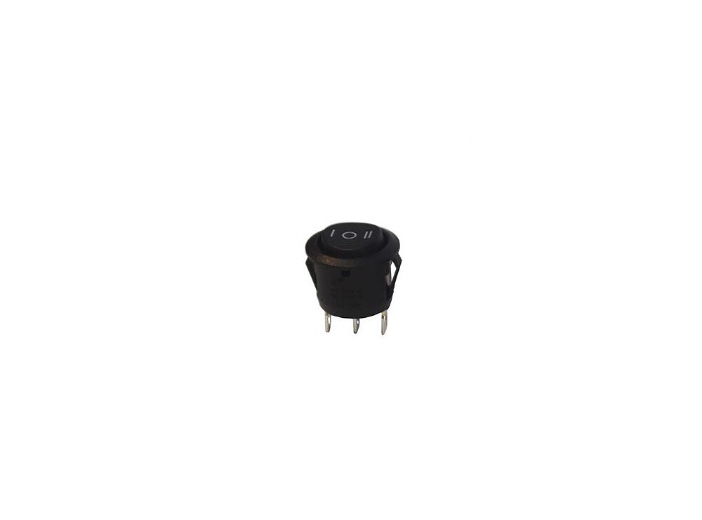 کلید راکر سه حالته گرد سه پین مشکی 19x17mm    کد (1351)