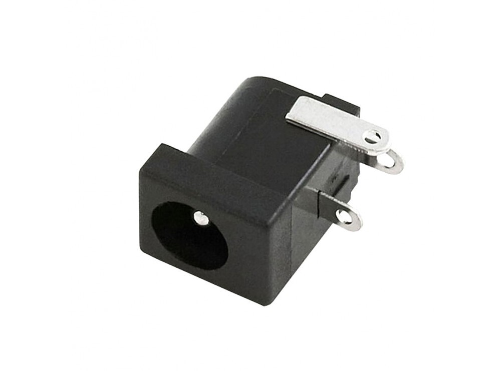 جک آداپتوری مادگی مشکی استاندارد مدل DC-005 قطر پین 2.0mm  کد(1124)