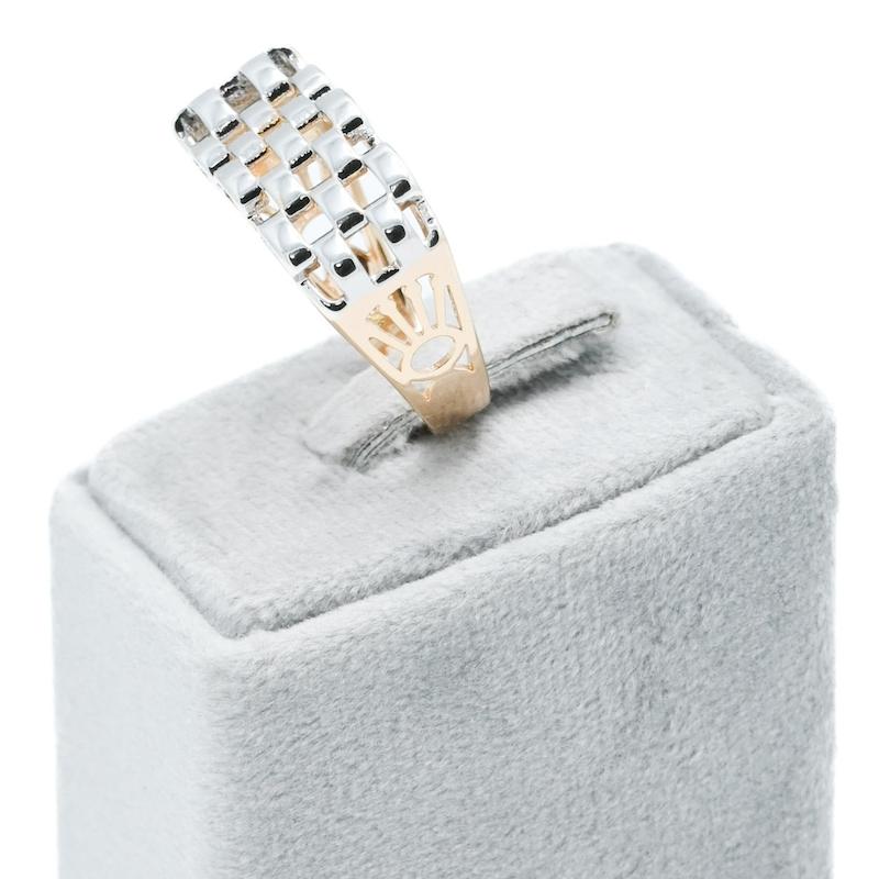 انگشتر ژوپینگ، طرح طلا، آلیاژ مس، طرح رولکس، دو رنگ کد B016