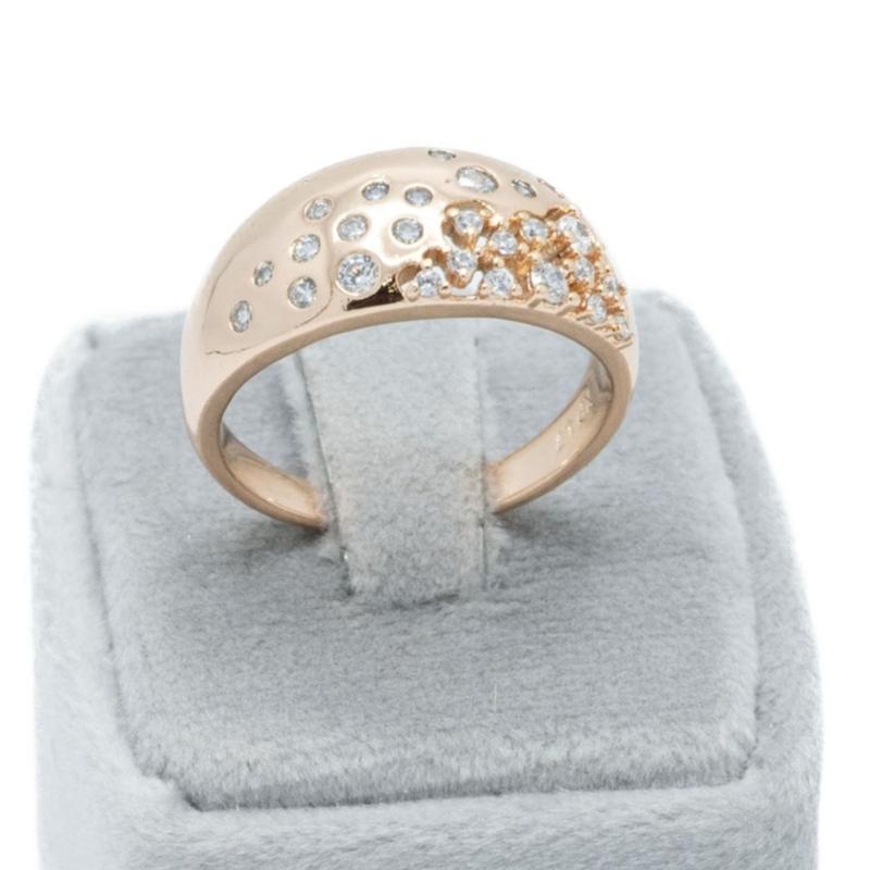 انگشتر ژوپینگ، طرح طلا، آلیاژ مس، نگین‌دار B017