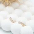 گوشواره ژوپینگ، نگین‌دار، طرح طلا، آلیاژ مس، کد: A069
