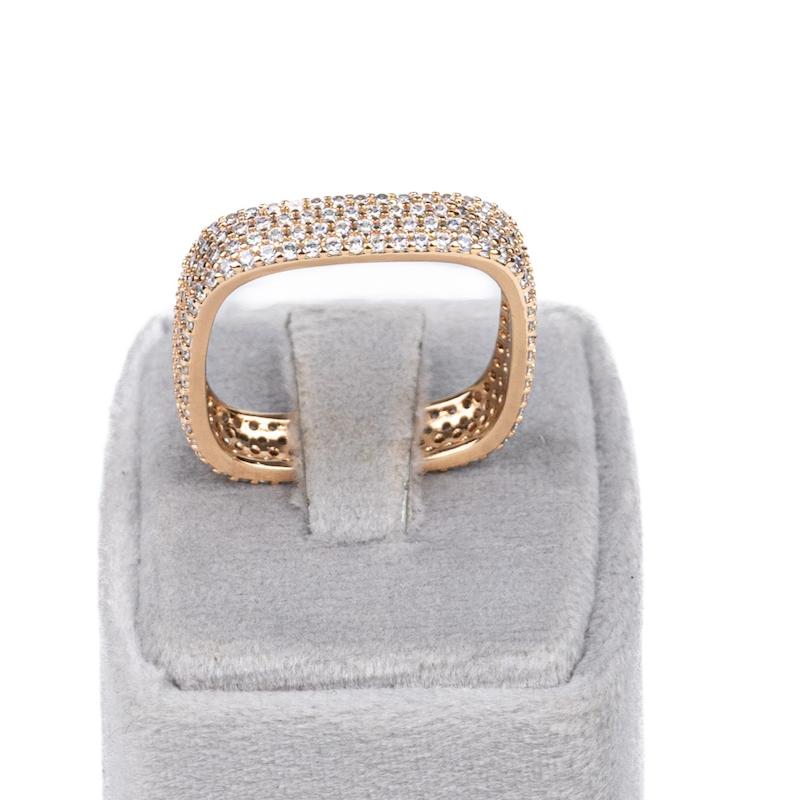 انگشتر ژوپینگ، فانتزی، جواهر نشان، آلیاژ مس و استیل، نگین‌دار، کد B039