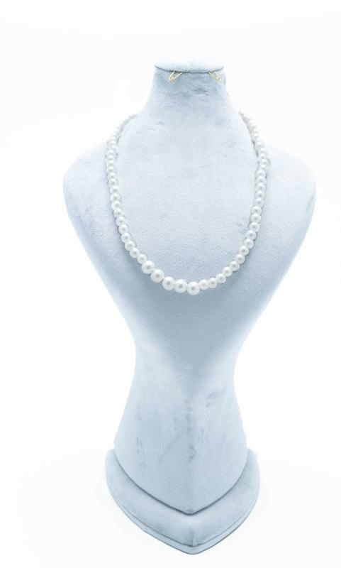 گردنبند مرارویدی، سفید، کد: D021