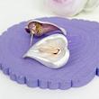 گوشواره میناکاری، طرح گل شیپوری، مات، آبکاری نقره، کد: A0133