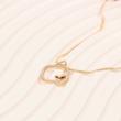 آویز ژوپینگ، طرح چهارگوش و قلب، نگین‎‌دار، کد: H029