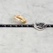 گوشواره مجلسی، دفرمه، نگین‌دار، کد: A0140