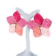 گوشواره رنگی رافیا، طرح ستاره، کد: A0144