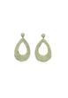 گوشواره رنگی رافیا، طرح قطره بزرگ، کد: A0145