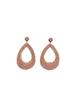 گوشواره رنگی رافیا، طرح قطره بزرگ، کد: A0145