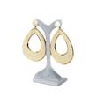 گوشواره رنگی رافیا، طرح قطره بزرگ، کد: A0145