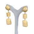 گوشواره رزینی، آویزی، طرح مرمر، کد: A0148