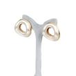 گوشواره میناکاری، طرح دونات دفرمه، کد: A0153