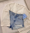 شلوارک جین زاپدار zara