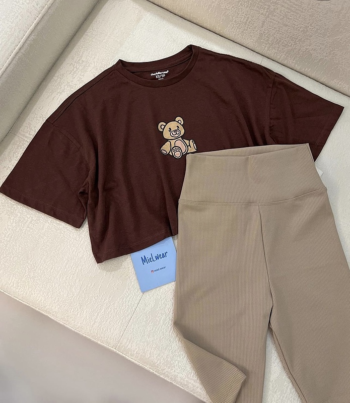 کراپ شرت teddy 🧸