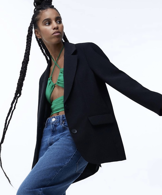 کت مشکی pull&bear 