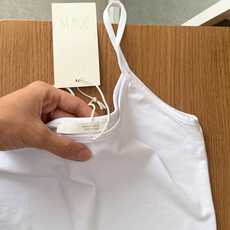 تاپ zara basic ☁️